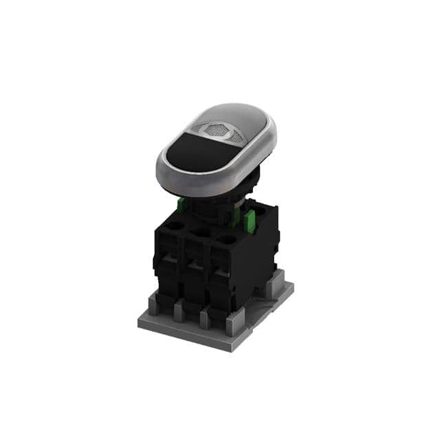 M22DP-SB11-E230-WB-<I,O> DOUBLE PB-1A1B-LED-WHITE&BLK-<I,