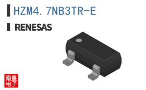 HZM4.7NB3TR-E The REDISEM HZM4.7NB3TR-E is a Zener Diode featuring a 4.7V Zener Voltage and 200mW power dissipation. It is housed in a 3-MPAK package.