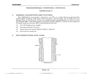 P8255A The P8255A from Advanced Micro Devices is a Programmable Peripheral Interface IC. It operates with a 5V supply voltage and features an 8-bit word size.