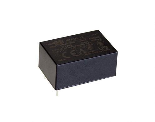 IRM-02-9S The Mean Well USA IRM-02-9S is an enclosed AC/DC converter with a 2W power rating. It features a universal input voltage range of 85-305 VAC.
