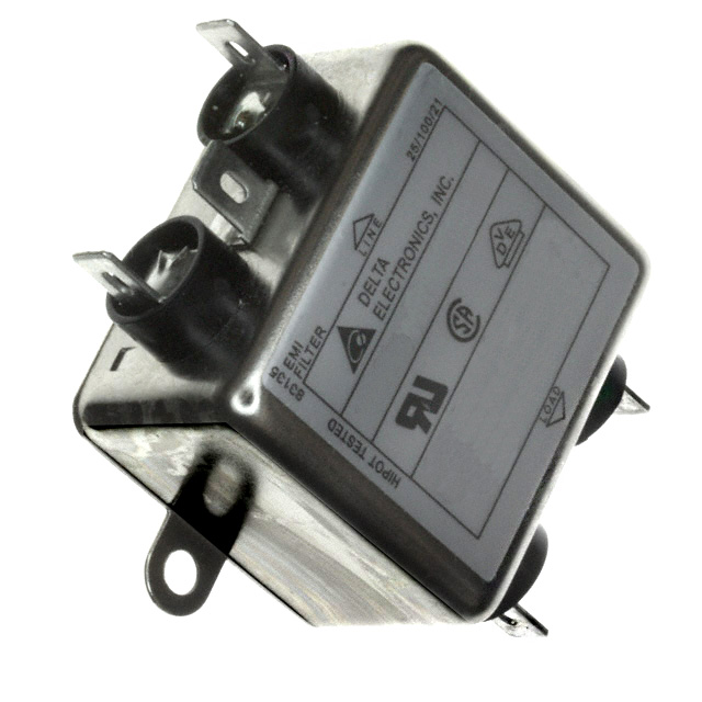 05DKAG5 Delta Electronics 05DKAG5 is a single phase, single stage power line filter rated for 115/250VAC at 5A. It features chassis mount with quick connect terminals and operates from -25°C to 100°C.