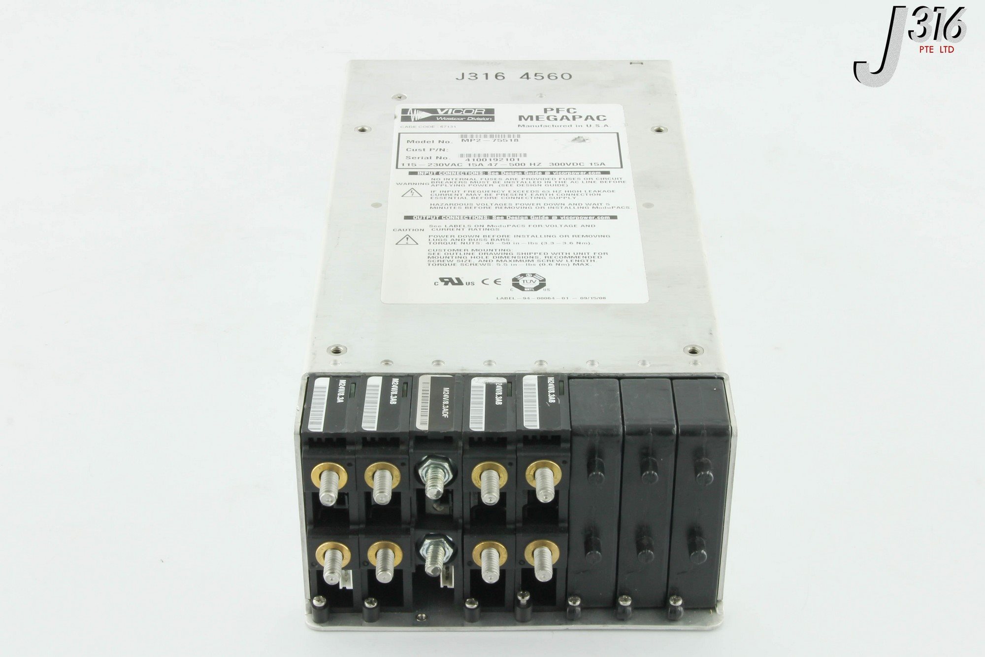 MP2-75518 The Vicor MP2-75518 is a PFC MEGAPAC AC DC configurable power supply. It features RoHS3 compliance and MSL 1 rating.