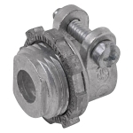 XC269 The Thomas & Betts XC269 is a conduit connector designed for AC cable. It features a squeeze/straight connection type and die cast zinc construction.