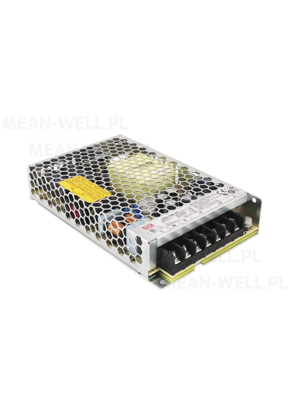 LRS-150-36 Enclosed AC DC converter from Mean Well USA. Provides 36V output at 155W with chassis mount design.