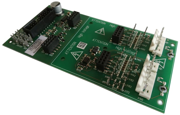 Board 1 SKYPER 32PRO R The Semikron Danfoss Board 1 SKYPER 32PRO R is a MOSFET Gate Driver with two output channels. It features a peak output current of 15A and operates within a supply voltage range of 14.4V to 15.6V.