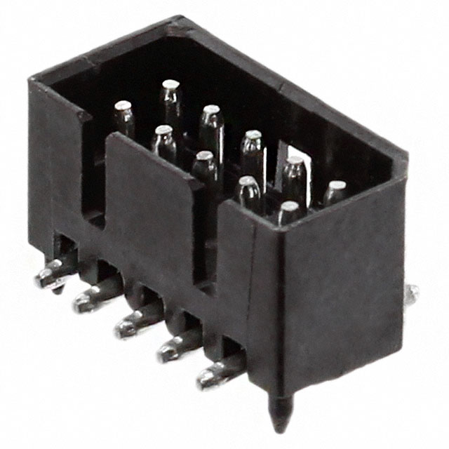 4-174821-2 TE Connectivity 4-174821-2 is a 12-position, 2-row, 1.25mm pitch surface mount header with male pins. It features a shrouded 4-wall design and board guide for secure mating.