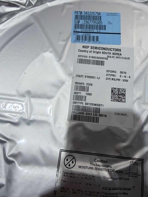 SX1259KEGT1 The SX1259KEGT1 from NXP Semiconductors is an RF Transceiver IC. It features RoHS3 compliance and an MSL of 1.