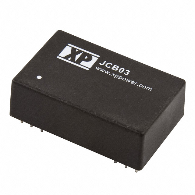 JCB0305D09 The JCB0305D09 from XP Power is a 3W isolated DC DC converter providing dual +/-9V outputs with 167mA per output. It features through hole mounting in a 24-DIP module.