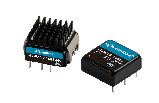 MJW25-12S05 The MINMAX MJW25-12S05 is a 25W DC-DC converter module featuring a wide 2:1 input voltage range and a fully regulated 5VDC output. It offers high power density in an ultra-compact 1"x1" package.