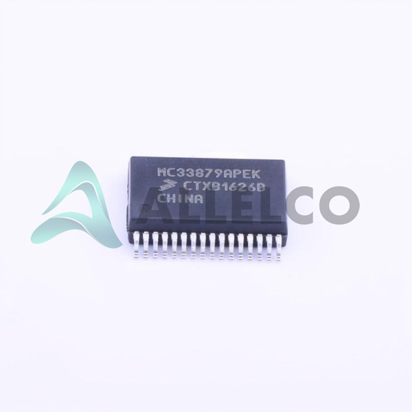 MC33879APEKR2 The NXP USA Inc. MC33879APEKR2 is an 8-output serial switch designed for driving various loads. It features SPI control, open load detection, and overtemperature protection.