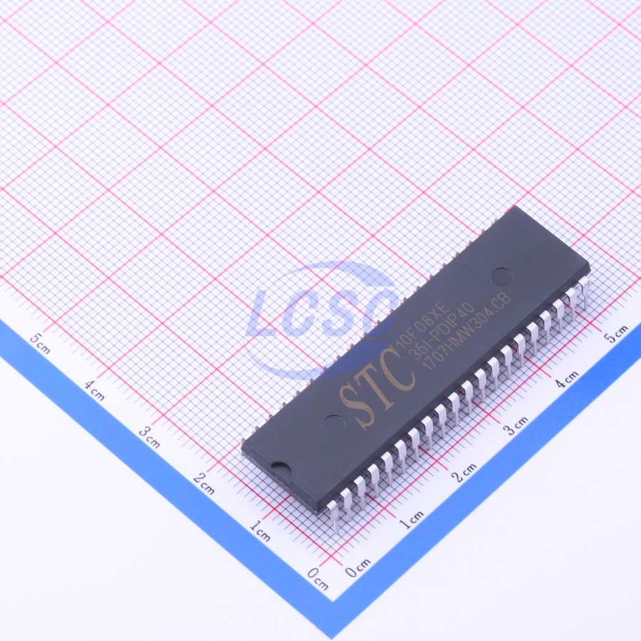 STC10F08XE-35I-PDIP40 The STC10F08XE-35I-PDIP40 is a microcontroller from STC Micro. It offers RoHS3 compliance and an MSL 1 rating.