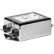 5500.2061 The Schurter 5500.2061 is a single phase EMI power line filter rated for 6A at 125/250VAC. It features a chassis mount design with quick connect terminals.