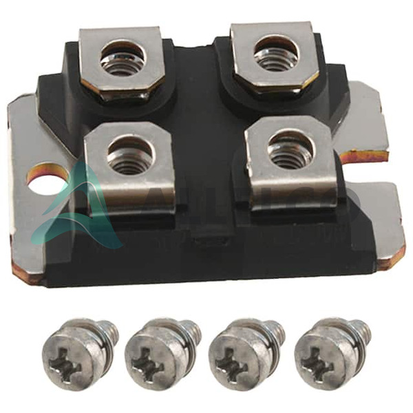 BYV54V200 The STMicroelectronics BYV54V-200 is a diode module designed for high current rectification. It features a 200V reverse voltage rating and 50A average rectified current per diode.