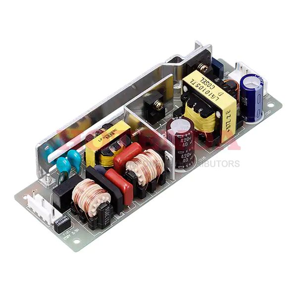 LFA75F-15-C The Cosel LFA75F-15-C is a 75W AC/DC power supply featuring an open frame design and chassis mount. It offers a 15V output voltage with 83% efficiency.