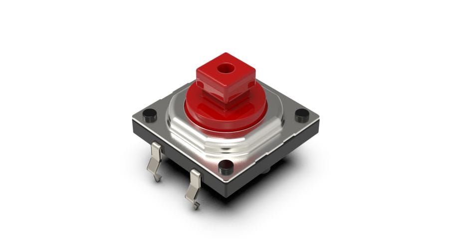 SKQEACA010 The Alps Alpine SKQEACA010 is a long-life TACT Switch with a dust-proof structure and high-reliability metal contacts. It is rated for 10 million operations.
