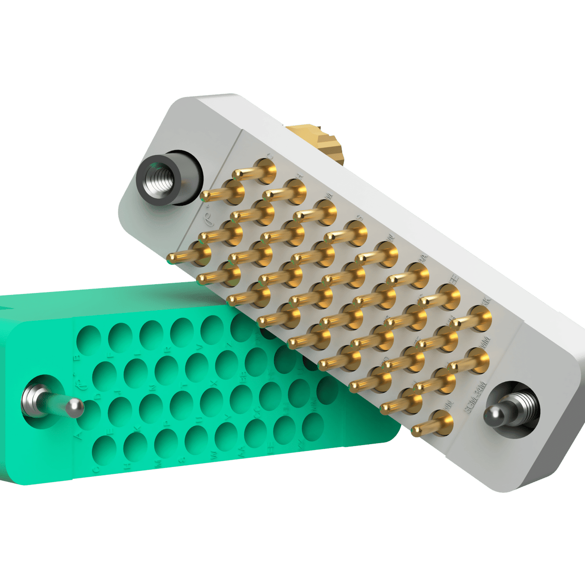 SGM50MDS4T0000 The Amphenol - Positronic SGM50MDS4T0000 is a 50-position male mini-rectangular connector featuring a fixed jackscrew termination. It is RoHS3 compliant.