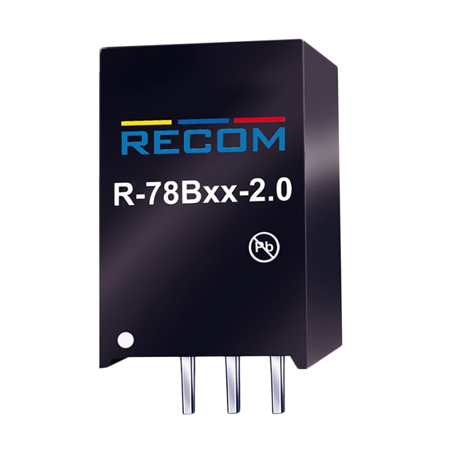 R-78B12-2.0 The Recom Power R-78B12-2.0 is a 12V, 2A DC/DC switching regulator in a 3-SIP through-hole package, offering up to 96% efficiency and pin-compatible with TO220 linear regulators.