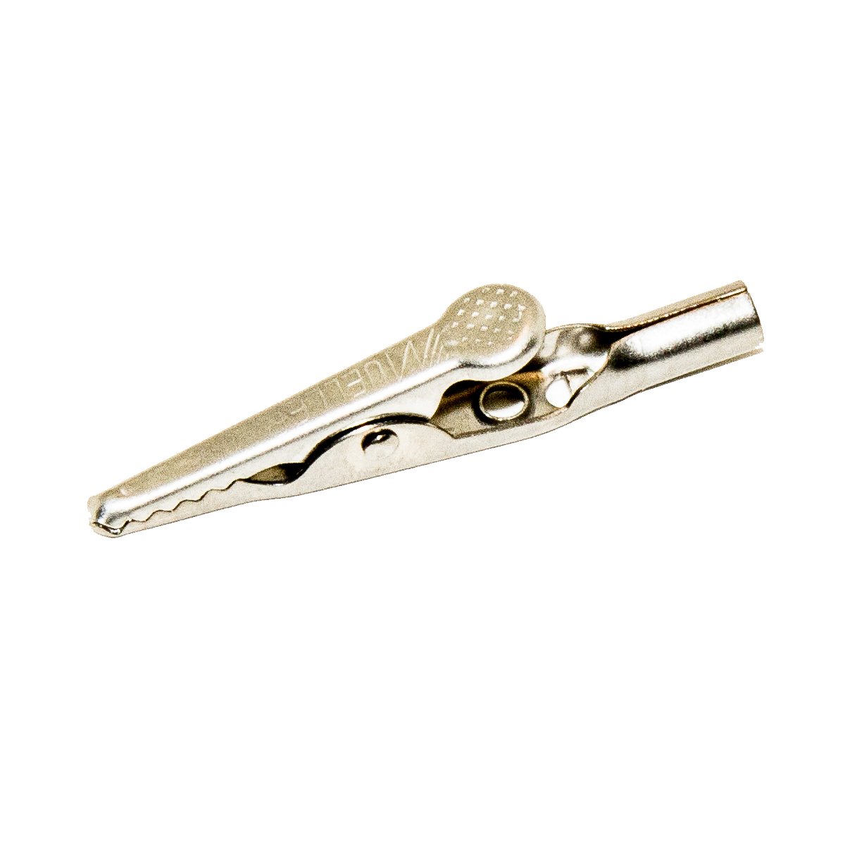 BU-60X The Mueller Electric BU-60X is a versatile stainless-steel alligator clip designed for various test and measurement applications. It offers a 10 Amp current rating and a robust construction.