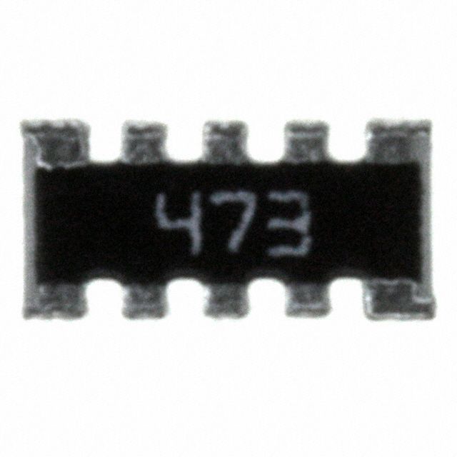 746X101473JP The CTS Corporation 746X101473JP is a resistor array with 8 elements, offering 47k Ohms resistance and a ±5% tolerance. It is designed for surface mount applications.