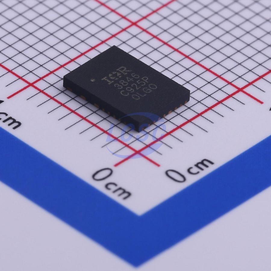 IR3846MTRPBF The Infineon IR3846MTRPBF is a highly integrated, efficient DC-DC synchronous buck regulator. It offers a wide input voltage range and programmable features for versatile power delivery.