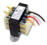 TCT40-01E07K The Triad Magnetics TCT40-01E07K is a Class 2 laminated core power transformer. It provides 40VA of power with a 120V input and 24V output.