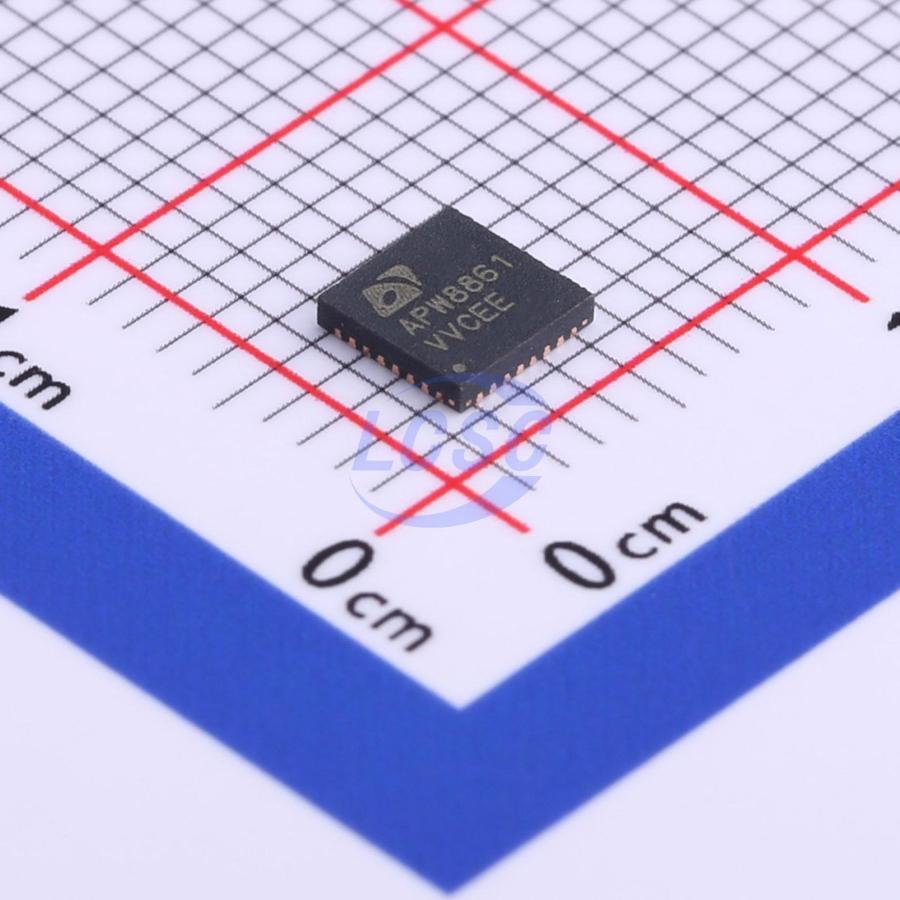 APW8861QBI-TRG The APW8861QBI-TRG is a DC DC Switching Regulator from Anpec Electronics Corporation. It features a QFN-32 package and RoHS3 compliance.