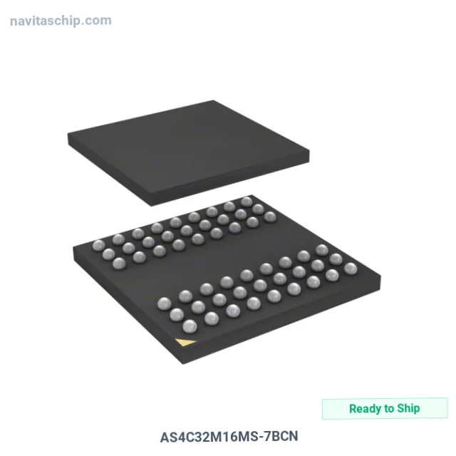 AS4C32M16MS-7BCN The Alliance AS4C32M16MS-7BCN is a 512Mbit parallel SDRAM IC. It operates with a supply voltage between 1.7V and 1.95V.