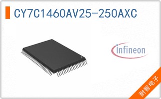 CY7C1460AV25-250AXC The Infineon CY7C1460AV25-250AXC is a 36Mbit SRAM with a 250MHz clock frequency and 2.6ns access time. It operates within a voltage range of 2.375V to 2.625V.