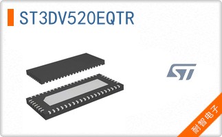ST3DV520EQTR The ST3DV520EQTR from STMicroelectronics is a 4-channel LVDS multiplexer/demultiplexer IC. It operates within a 3V to 3.6V supply voltage range and offers a bandwidth of 600MHz.