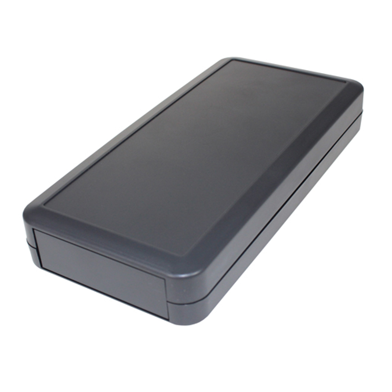 CHH875DGC The CAMDEN BOSS CHH875DGC is a dark grey silicon cover enclosure with a battery compartment. It features ABS UL94-V0 material and PCB mounting holes.
