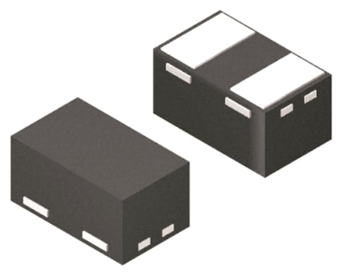 ESDAULC5-1BF4 Bidirectional TVS diode from STMicroelectronics with 3V reverse standoff voltage, 13.5V typical clamping, and 10A peak pulse current (8/20µs) in a 0201 surface mount package.