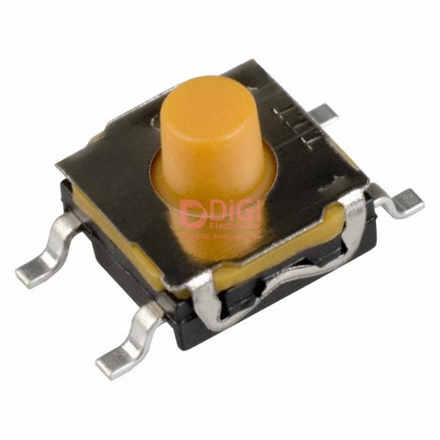 KSC441G70SH LFS The C&K KSC441G70SH LFS is a tactile switch with a SPST-NO circuit, rated for 0.05A at 32VDC. It features a surface mount termination style.