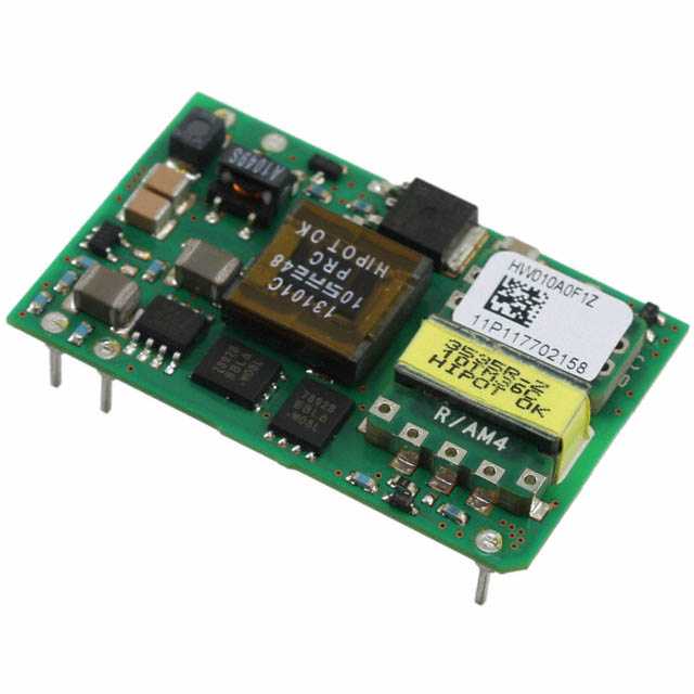 HW010A0F1 The HW010A0F1 is an isolated DC-DC converter module from ABB Power Electronics. It delivers 3.3V at 10A (33W) from a 36-75V input, with through-hole mounting in an 18-DIP package.