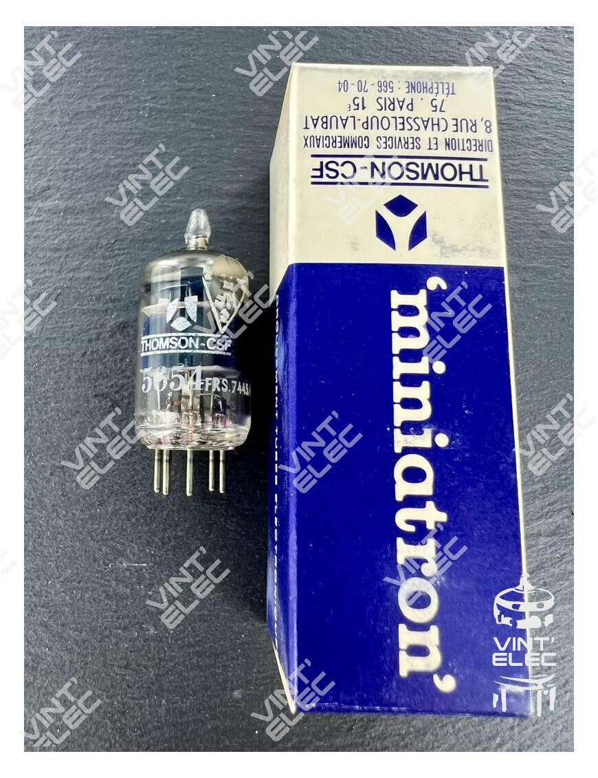 5654 The 5654 by Thomson-CSF is a high-quality pentagrid vacuum tube. It is RoHS3 Compliant and has an MSL of 1.