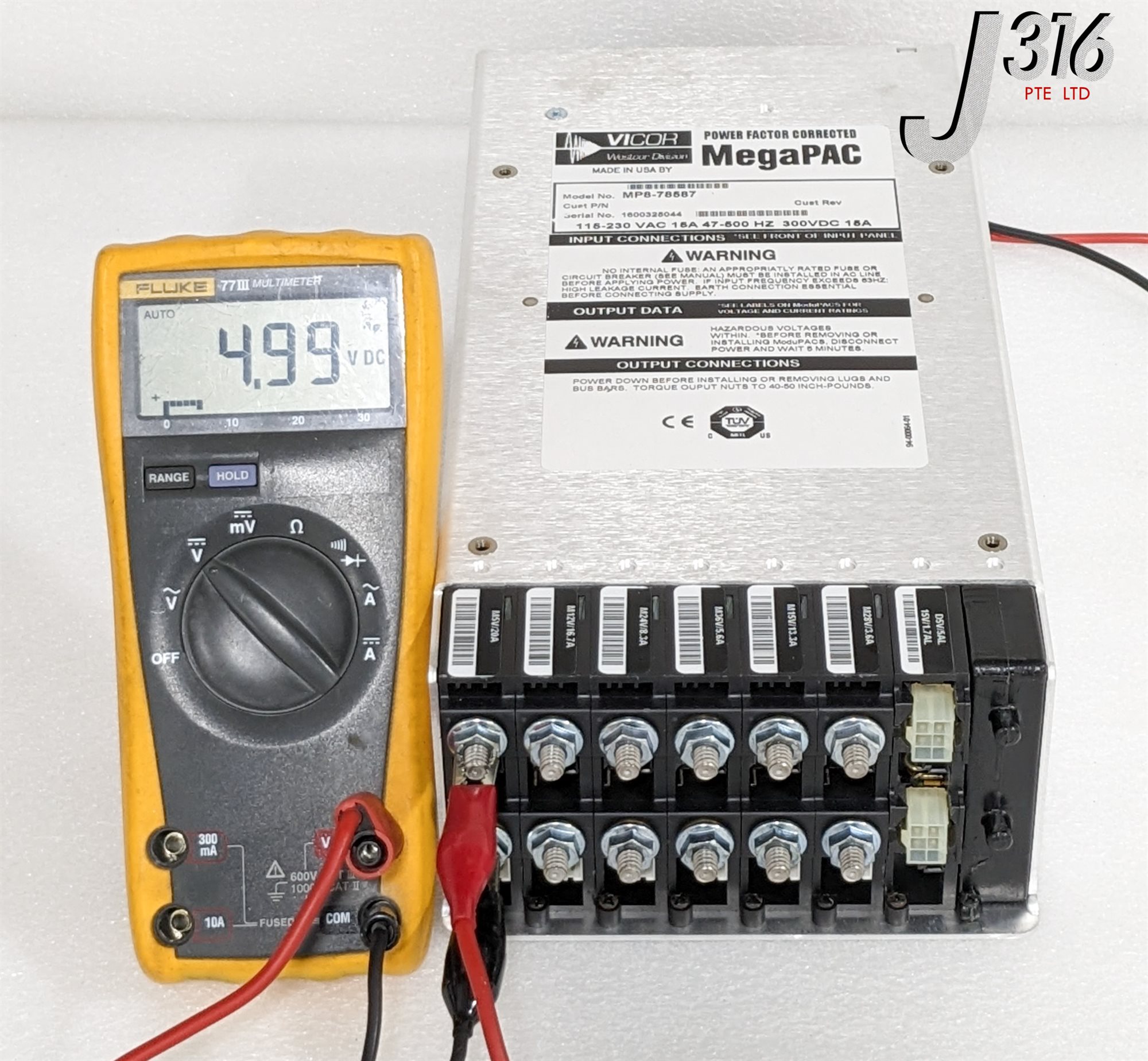 MP8-78587 The Vicor MP8-78587 is a MEGAPAC power supply offering 300VDC output and 15A current. This unit is pre-owned and sold as-is.