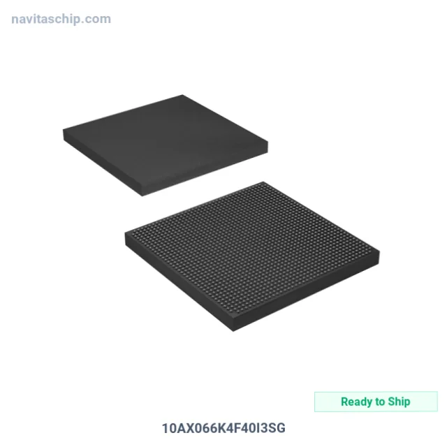 10AX066K4F40I3SG The Altera 10AX066K4F40I3SG is a Field Programmable Gate Array (FPGA) with 696 I/O and 49610752 RAM bits. It operates within a temperature range of -40°C to 100°C.