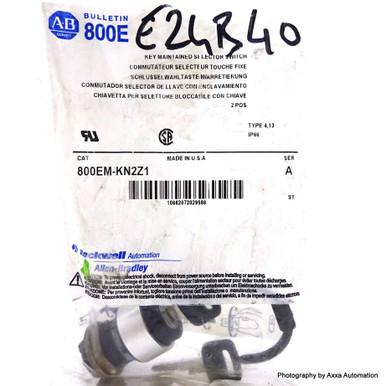 800EM-KN2Z1 The Allen Bradley 800EM-KN2Z1 is a selector switch designed for automation control systems. It offers RoHS3 compliance and a Moisture Sensitivity Level of 1.