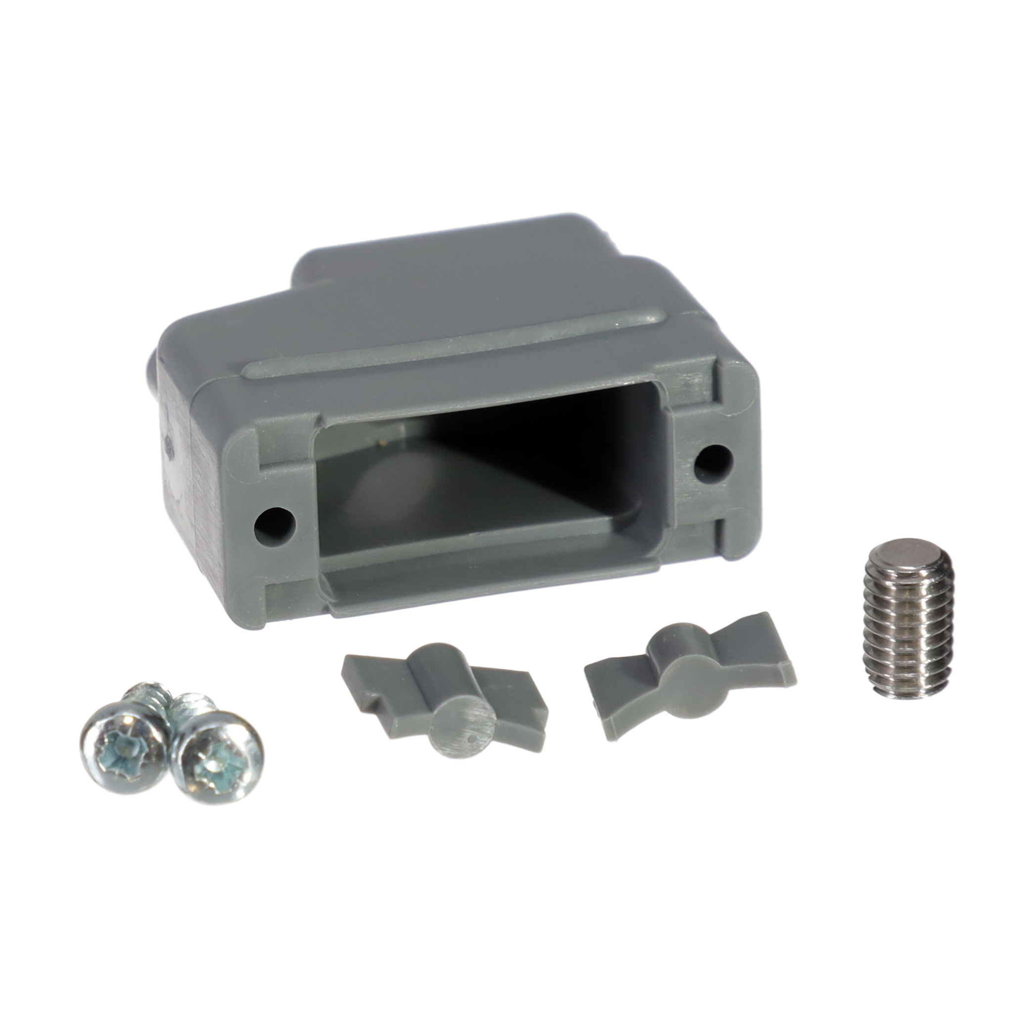 DE51218-1 DE51218-1 is a 9-position D-Sub backshell from ITT Cannon with 180° cable exit, unshielded, thermoplastic construction, gray color.