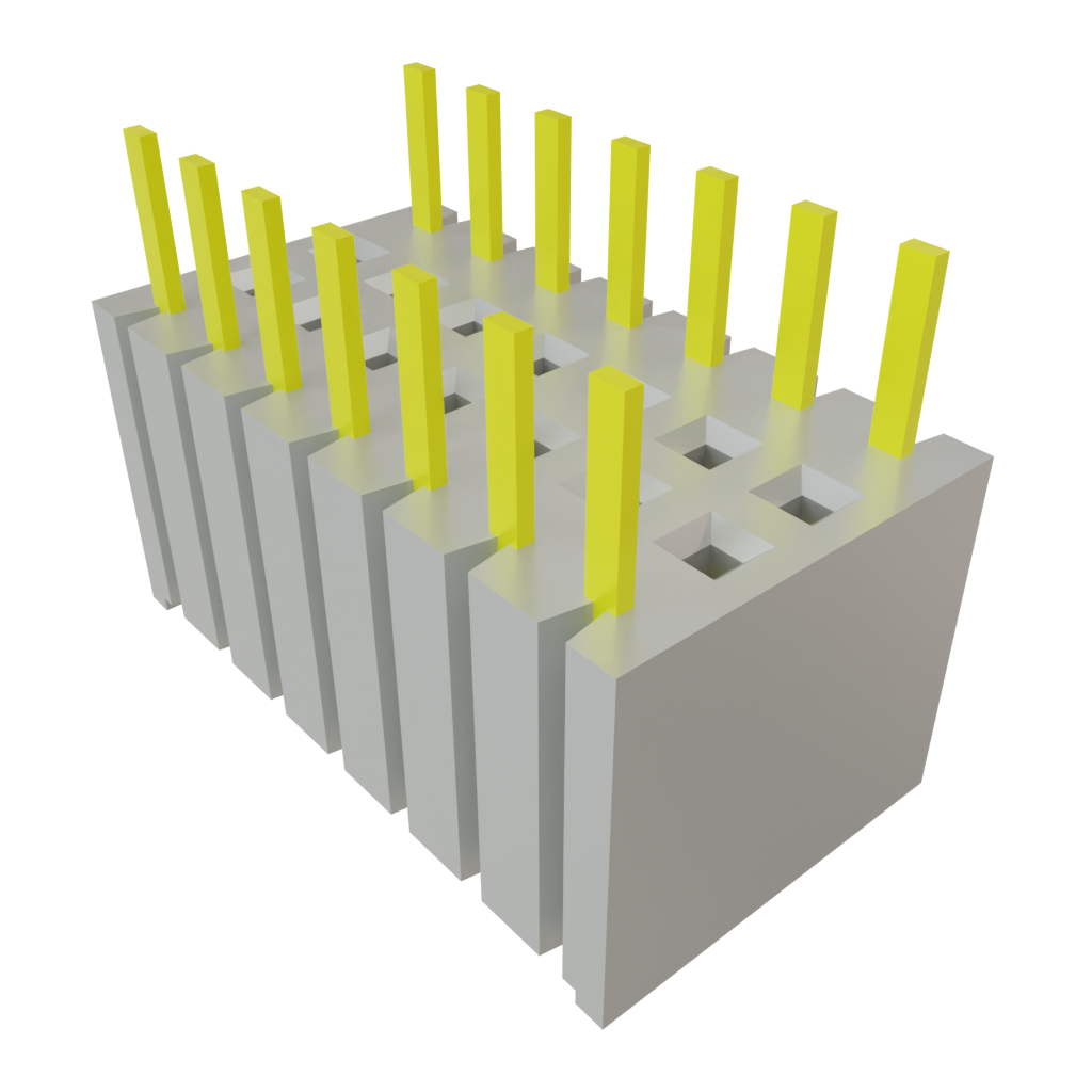 BSW-107-04-GD The Samtec BSW-107-04-G-D is a 14-position, 2-row socket strip receptacle with a 2.54mm pitch. It features through-hole mounting and 20µin gold/flash contact plating.