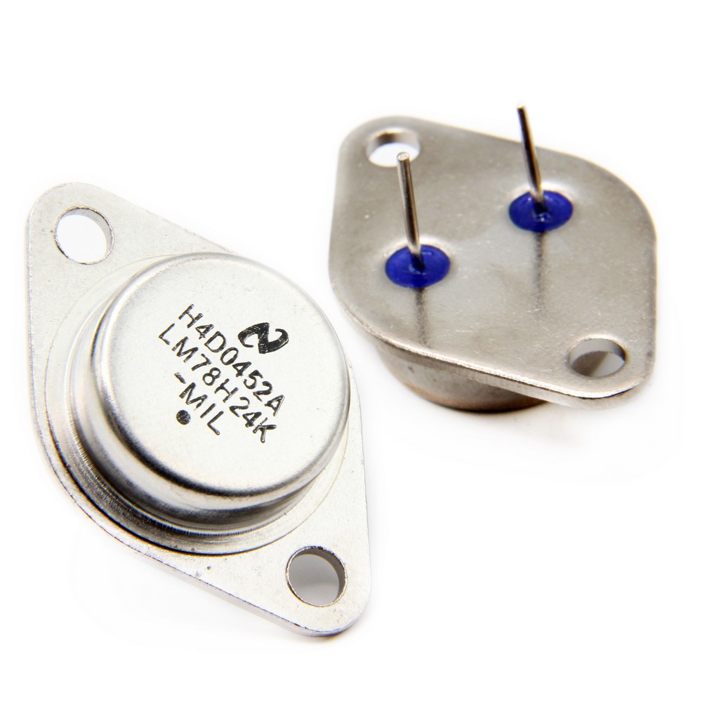 LM78H24K The LM78H24K is a fixed positive linear voltage regulator from National Semiconductor. It provides a stable 24V output at up to 1A current.