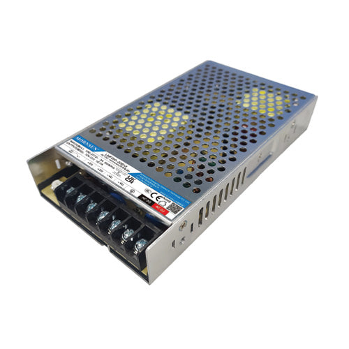 LMF200-23B24 The Mornsun LMF200-23B24 is an enclosed AC/DC power supply delivering 24V at 8.4A for a total of 202W. It features universal input and a wide operating temperature range.