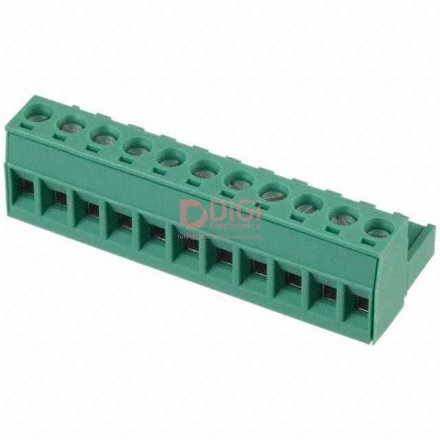 MSTB2,5/11-ST This Phoenix Contact MSTB2,5/11-ST is an 11-position terminal block plug with a 5.00mm pitch. It features a Free Hanging (In-Line) mounting type and Screw - Rising Cage Clamp termination.