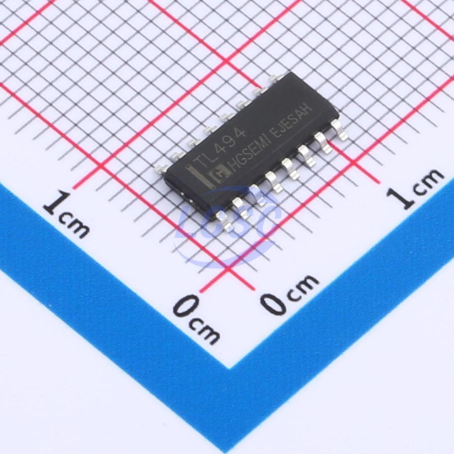 TL494M/TR The HGSEMI TL494M/TR is a DC DC Switching Controller. It features operating voltages of 7V and 40V.