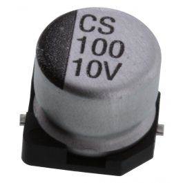 MCESL10V107M6.3X5.2 The Multicomp Pro MCESL10V107M6.3X5.2 is an aluminum electrolytic capacitor with a capacitance of 100 µF and a voltage rating of 10 V. It is designed for operation up to 85°C.