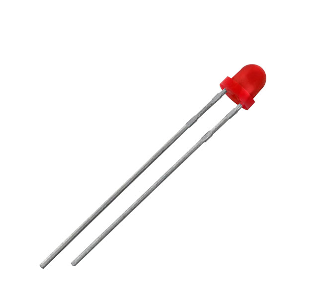 SLR-332VC3F The ROHM Semiconductor SLR-332VC3F is a red LED with a clear lens. It operates at 2V and draws 10mA.