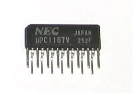 UPC1187V The NEC UPC1187V is an integrated circuit featuring a PLL FM MPX Stereo Demodulator. It is equivalent to the NTE1493.