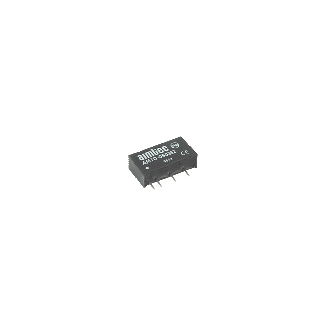 AM1D-2405DZ Aimtec AM1D-2405DZ is an isolated DC-DC converter module providing dual +/-5V outputs at 100mA each, with 1W total power. It operates from a 21.6-26.4V input and comes in a 7-SIP through-hole package.