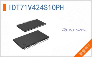 IDT71V424S10PH The IDT71V424S10PH is a 4Mbit parallel SRAM from Integrated Device Technology. It features a 10ns access time and operates at 3V to 3.6V.