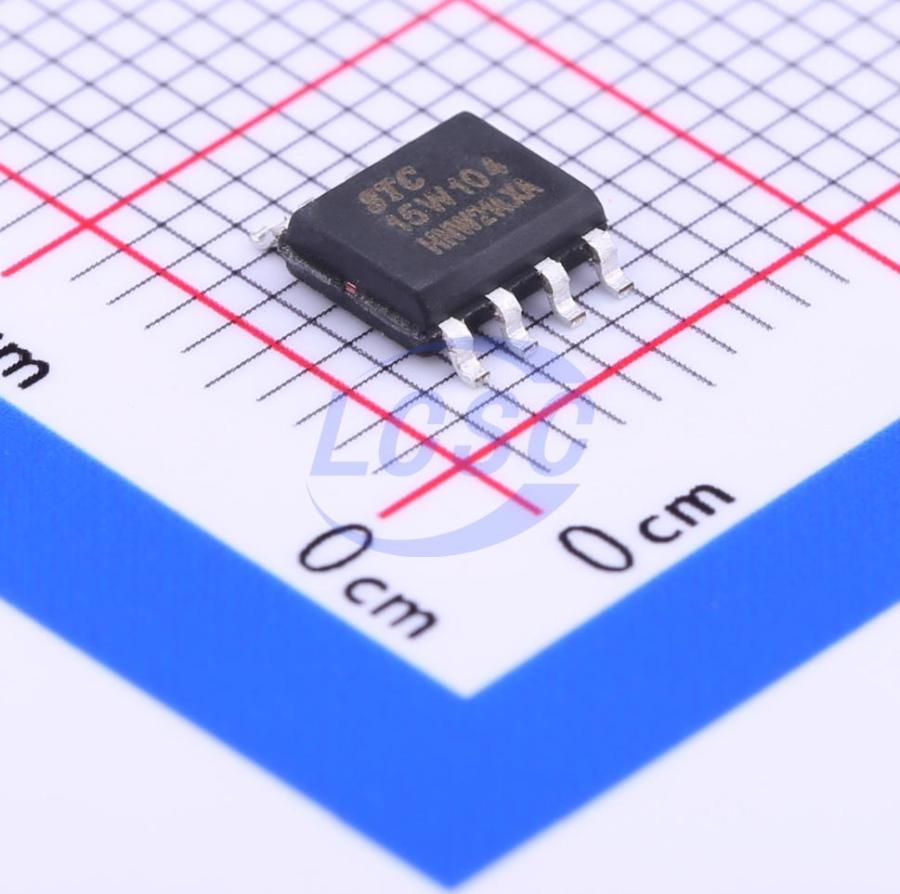 STC15W104-35I-SOP8 The STC15W104-35I-SOP8 is a microcontroller from STC Micro. It offers RoHS3 compliance and an MSL 1 rating.