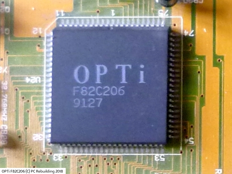 F82C206 The OPTi F82C206 is a chipset designed for PC motherboards. It offers RoHS3 compliance and a Moisture Sensitivity Level of 1.